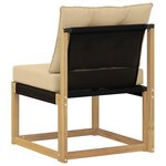vidaXL Sofa de milieu extérieur Blanc