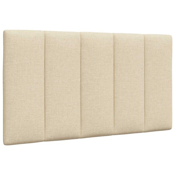vidaXL Coussin de tête de lit Hanko crème 80 cm tissu