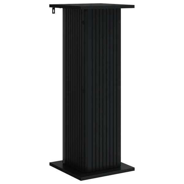 vidaXL Support de Plante Noir 30 5 x 30 x 80 5 cm Bois d'ingénierie