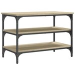vidaXL Banc à chaussures chêne sonoma 70x38 5x49 cm bois d'ingénierie