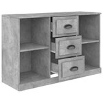 vidaXL Buffet gris béton 104 5x35 5x67 5 cm bois d'ingénierie