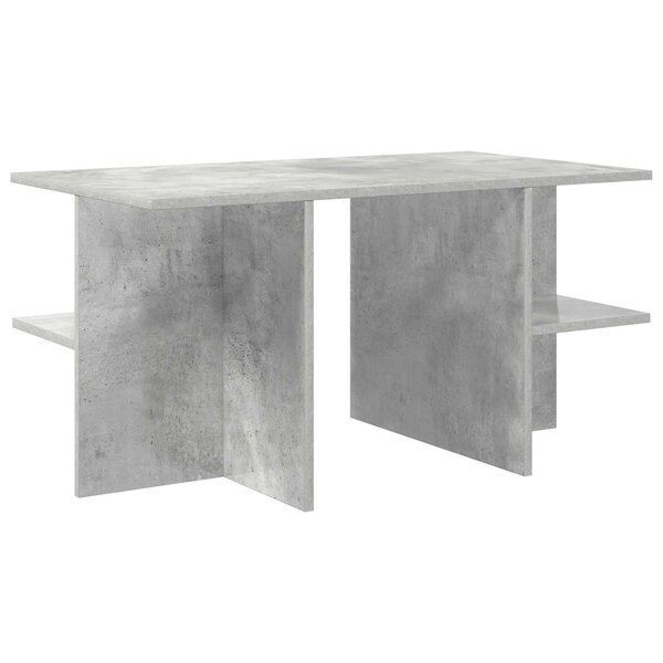 vidaXL Table basse Gris béton 87 x 50 x 45 cm Bois d’ingénierie