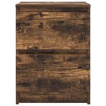 vidaXL Meuble TV chêne fumé 40x35x54 cm bois d'ingénierie