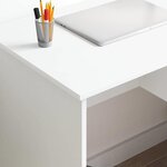 vidaXL Bureau avec tiroir Blanc 90 x 49.5 x 75 cm Bois d'ingénierie