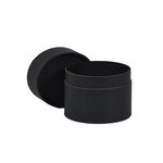 Lot de 25 boîtes cylindriques noire 8.2 x 6.2 cm