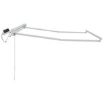 vidaXL Cadre de store rétractable électrique Blanc 3 5 x 2 5 m Acier