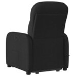 vidaXL Fauteuil de massage inclinable Noir Tissu