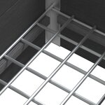 vidaXL Jardinière surélevée Gris 75 x 30 x 22 cm WPC et Aluminium