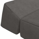 vidaXL Canapé-lit pliable Gris foncé 60 x 70 x 41 cm Tissu