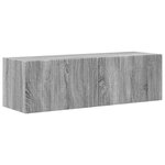 vidaXL Ensemble meuble TV 4 Pièces Gris Sonoma Bois d'ingénierie