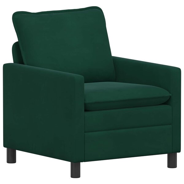 vidaXL Canapé Vert foncé 76 x 81 x 87 5 cm Velours