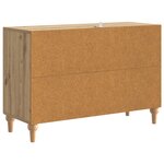 vidaXL Meuble TV Chêne artisanal 89 x 34 5 x 60 cm Bois d'ingénierie
