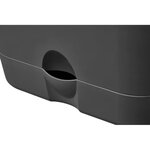 Pot De fleurs Carré - Plastique - Réservoir - Ø 20 - Noir