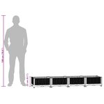 vidaXL Lit surélevé 160x40x23 cm Polypropylène