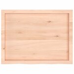 vidaXL Étagère murale 80x60x(2-6) cm bois de chêne massif non traité