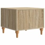 vidaXL Table basse Chêne Sonoma 49 x 50 x 40 cm Bois d'ingénierie