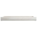 vidaXL Tiroirs de lit 2 Pièces Blanc Bois de pin massif