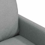 vidaXL Chaises de salle à manger 2 Pièces Gris clair 57 x 67 x 98 cm