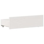 vidaXL Cadre de lit sans matelas avec tête de lit blanc 135x190 cm pin