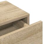 vidaXL Étagère murale avec tiroirs chêne sonoma bois d'ingénierie