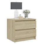 vidaXL Table de chevet Chêne sonoma 50x39x43 5 cm Aggloméré
