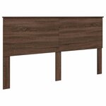 vidaXL Lit de Rangement Chêne brun 200 x 200 cm Bois d'ingénierie
