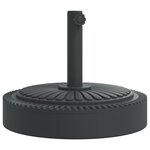 vidaXL Base de parasol pour mâts Ø38 / 48 mm 25 kg rond