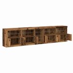 vidaXL Buffet LED Bois ancien 283 x 37 x 67 cm Bois d'ingénierie