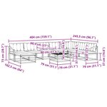 vidaXL Ensemble de canapés d'extérieur 9 pc Blanc et gris clair