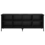 vidaXL Cabinet à chaussures avec étagère Chêne noir 131 x 35 x 50 cm