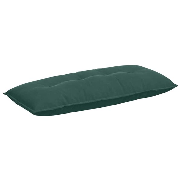vidaXL Coussin de Dos Vert foncé 120 x 50 cm Tissu en velours côtelé