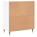 vidaXL Buffets 3 Pièces Blanc Bois d'ingénierie
