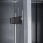 vidaXL Armoire de rangement de jardin gris 65x45x172 cm PP rotin