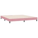 vidaXL Cadre de lit sans matelas rose 180x210 cm velours