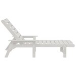 vidaXL Transat Blanc 195 5 x 53 x 98 5 cm HDPE
