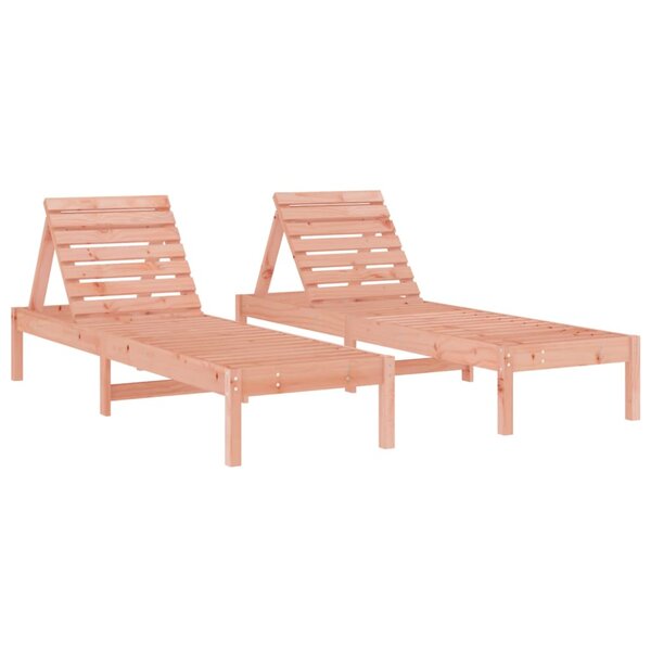 vidaXL Chaises longues lot de 2 199 5x60x74 cm bois massif de douglas