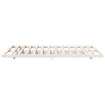 vidaXL Cadre de lit surélevé Blanc 140 x 190 cm Bois massif en pin