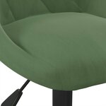 vidaXL Tabouret de bar Vert foncé Velours