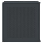 vidaXL Boîte de Rangement de Jardin Anthracite 55 x 53 x 57 cm