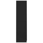 vidaXL Garde-robe Noir 90x52x200 cm Bois d’ingénierie