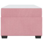 vidaXL Cadre de lit avec matelas Rose 100 x 200 cm tissu