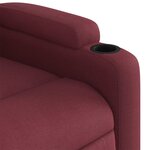 vidaXL Fauteuil inclinable Rouge bordeaux Tissu