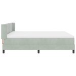 vidaXL Lit à ressorts avec matelas noir 100x200 cm en velours