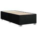 vidaXL Cadre de lit sans matelas noir 80x200 cm tissu