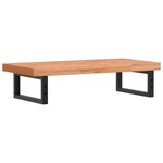 vidaXL Étagère de vasque murale acier et bois massif de hêtre