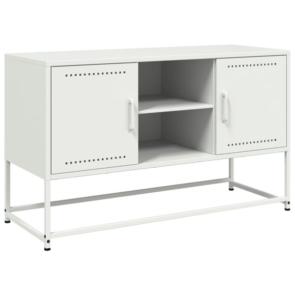 vidaXL Buffet haut jaune moutarde 100 5x39x107 cm acier