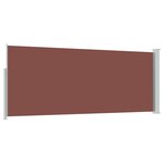 vidaXL Auvent latéral rétractable 120 x 300 cm Marron