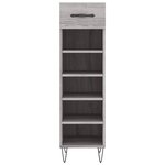 vidaXL Meuble à chaussures sonoma gris 30x35x105 cm bois d'ingénierie