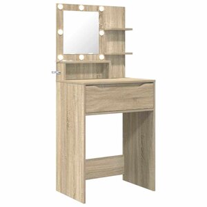 vidaXL Tables de maquillage pour chambre avec tiroir Chêne Sonoma