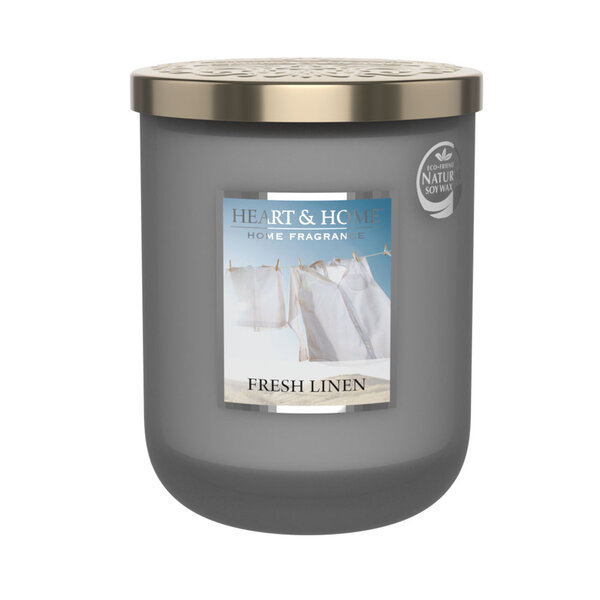 Grande bougie heart and home linge frais